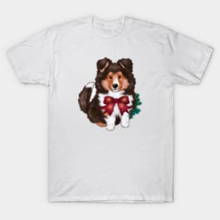 Cute Sheltie Drawing T-Shirt